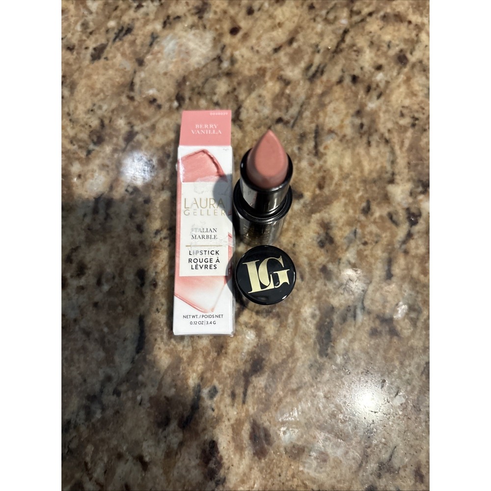 Laura Geller BERRY VANILLA Italian Marble Lipstick full size 3.4 g / 0.12 oz NIB